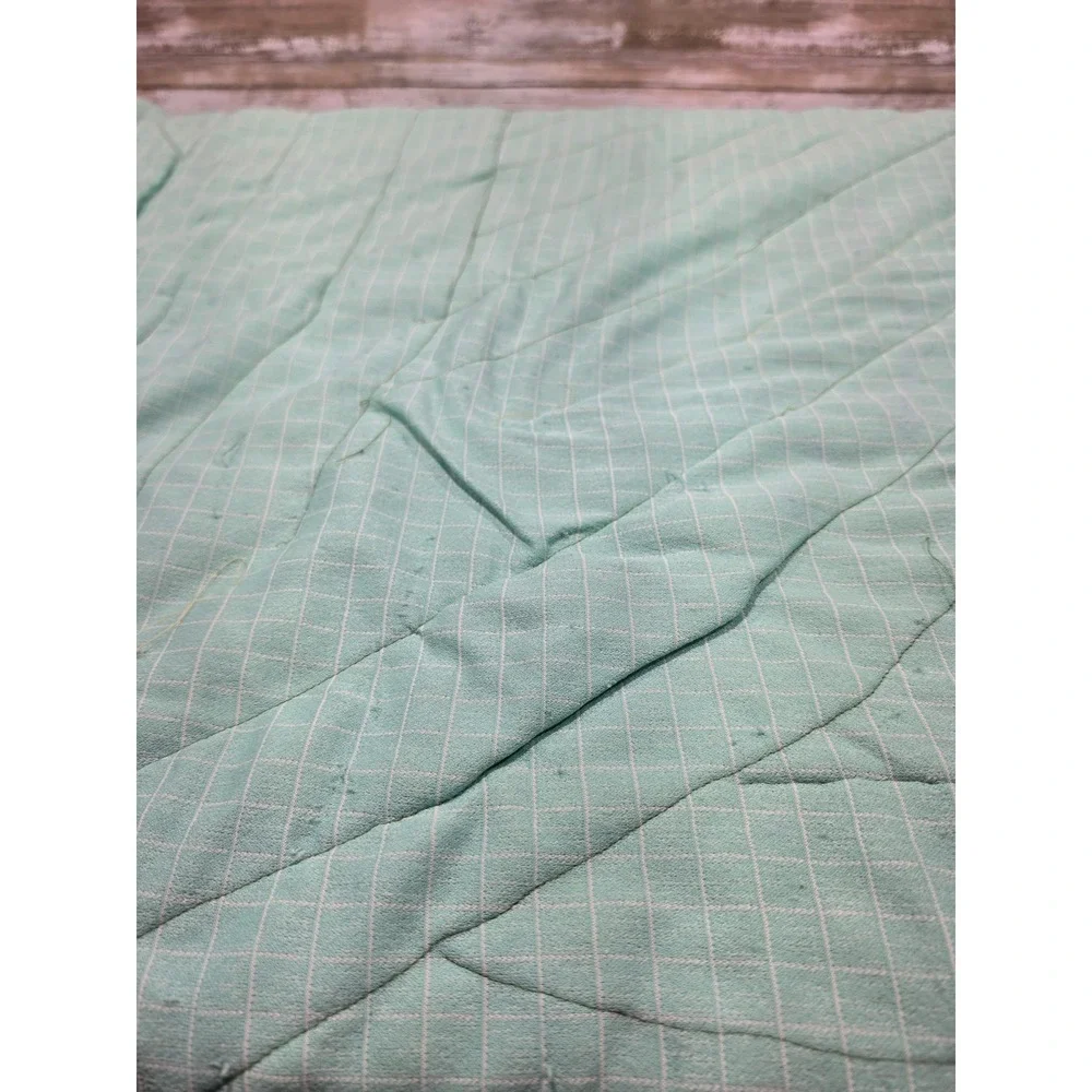 Handmade Vintage Patchwork‎ Quilt Multi Color Floral Paisley Gingham 64x77 READ